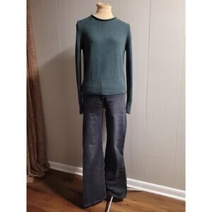 GAP - 100% Cotton XS Teal Green Blue Women's Knit Sweater